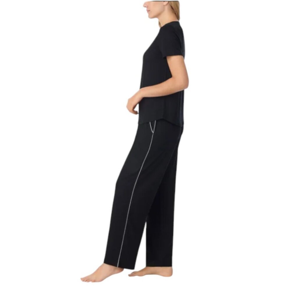 NWOT Midnight by Carole Hochman Crepe Knit Sleep Set | Black - Picture 2 of 7